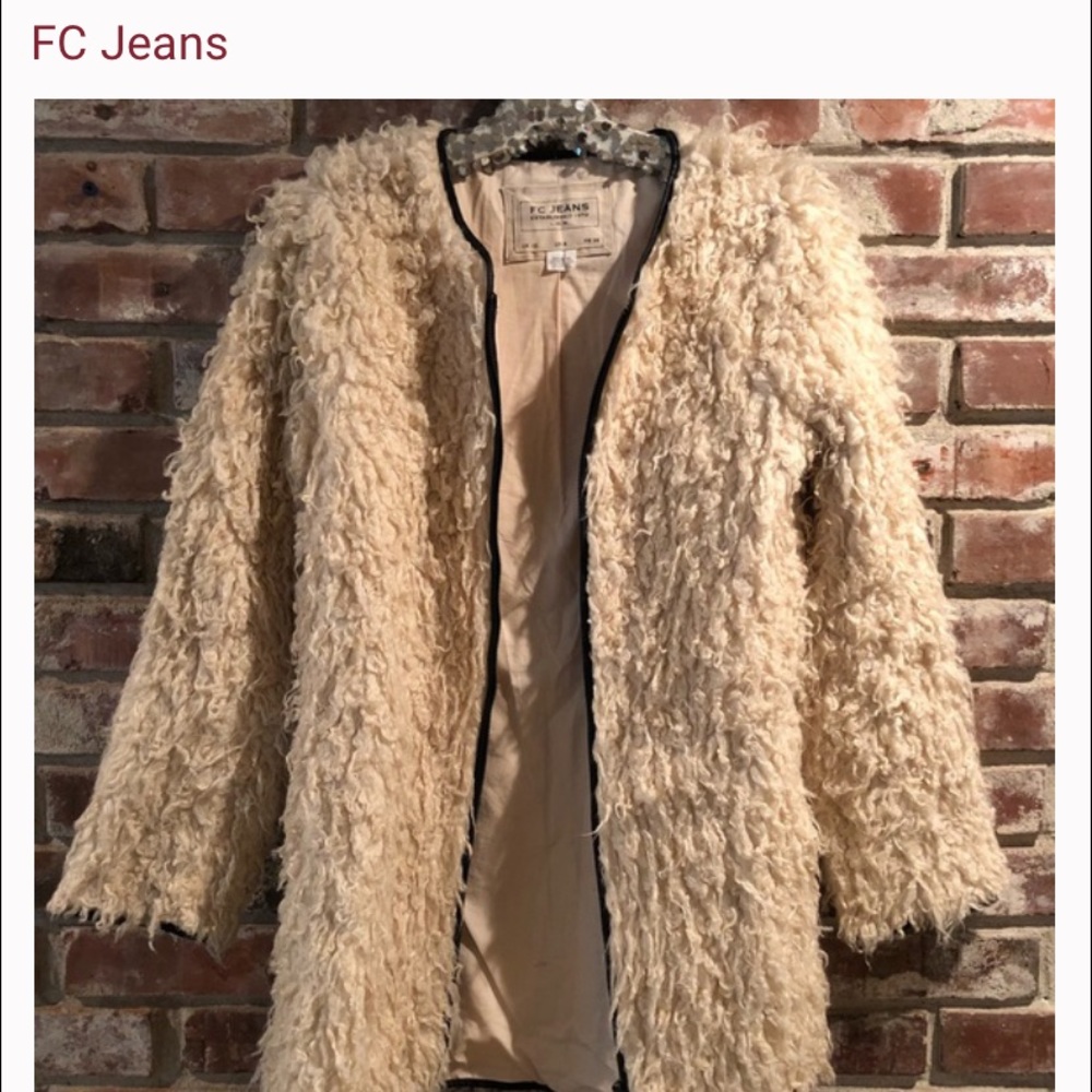 FC JEANS SHAGGY SHERPA COAT